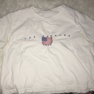 brandy LA cropped tee